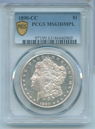 1890-CC Morgan Silver Dollar $1 NGC MS63DMPL Carson City Mint - KR567