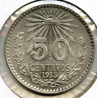 1935 Mexico Silver Coin - 50 Centavos - Estados Unidos Mexicanos - C584