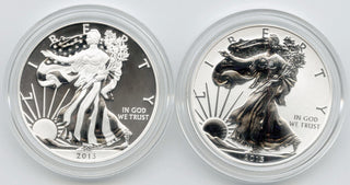 2013 American Eagle 2-Coin 1 oz Silver Dollar Set US Mint West Point - DM958