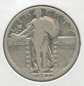 1927-D Silver Standing Liberty Quarter 25c Denver Mint - KR73