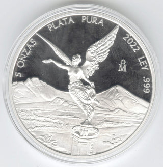 2016 Mexico Libertad 999 Silver 5 oz Coin Plata Pura Onza Mexican Bullion -DM983
