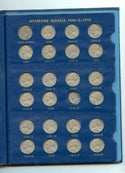 Jefferson Nickels 1938-1965  Partial Complete Coin Set 9410 Album - ER603