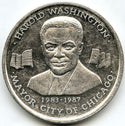 Mayor Harold Washington Chicago 1988 Medal 999 Silver 1 oz Round - C267