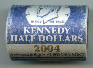2004-D Kennedy Half Dollar $10 Coin Roll US Mint OGP Denver - BX582