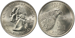 2007-P Idaho Statehood Quarter 25C Uncirculated Coin Philadelphia mint 085