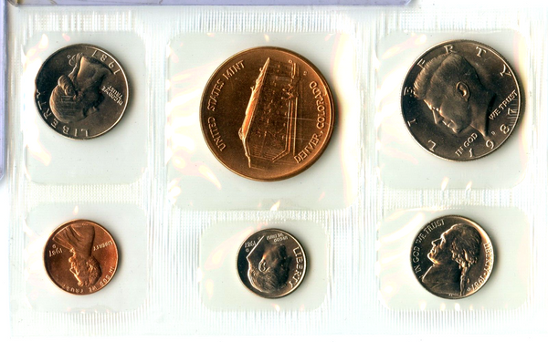 1987 United States Denver Mint Souvenir Uncirculated 5-Coin mint Set US Mint OGP