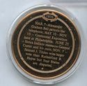 Telephone Demonstrated at Centennial Bronze Proof Medal Franklin Round - JL100