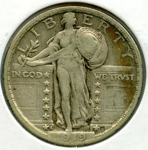 1919-S Standing Liberty Silver Quarter - San Francisco Mint - BX266