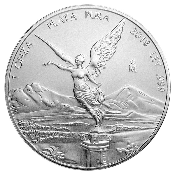 2018 Mexico Libertad 1 oz Silver Coin Onza Plata Pura Ounce 999 BU Mexican BQ534