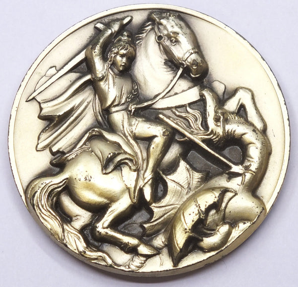 Pope Paul VI Dragon Slayer Vatican Medal - Saint George - CC844