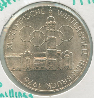 1976 Austria Winter Olympies Innsbruck Silver 100 Schillings-KR491