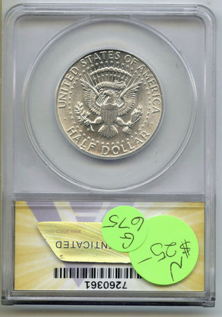 1964-D Kennedy Silver Half Dollar ANACS MS62 Certified - Denver Mint - G675