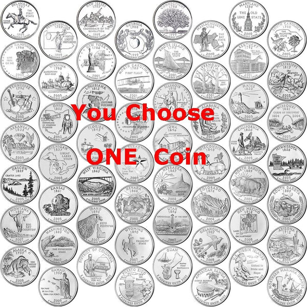 1999 - 2009 State Quarter - Any ONE Coin Territories P Uncirculated Philadelphia