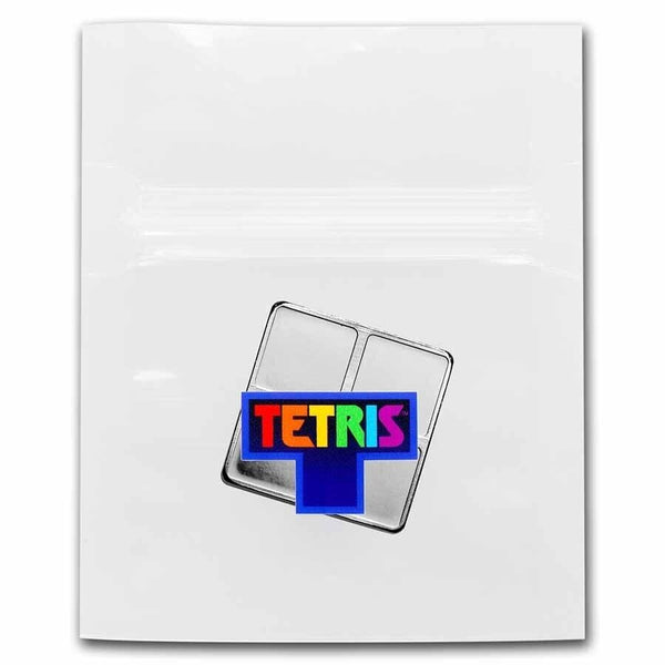 Tetris O Shape Tetrimino Block 1 Oz 999 Ag Silver 2023 Niue $2 Coin - JP422