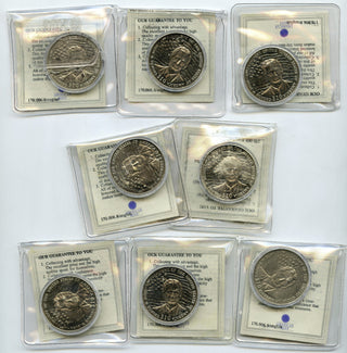 2002 George W Bush Liberia $10 Coin Lot of 8 President of USA United States H52