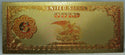 24K Plated Gold Foil Note Currency Bill  Paper Money Novelty Famous Cash