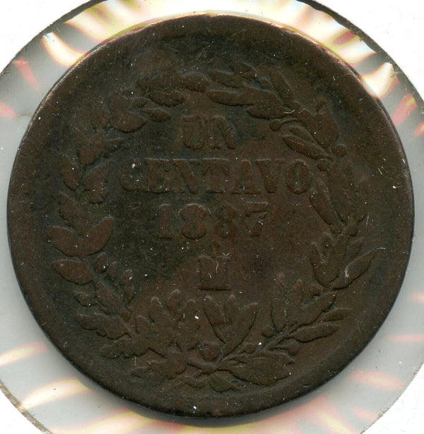 1887 Mexico Coin Un Centavo - Republica Mexicana - CC925