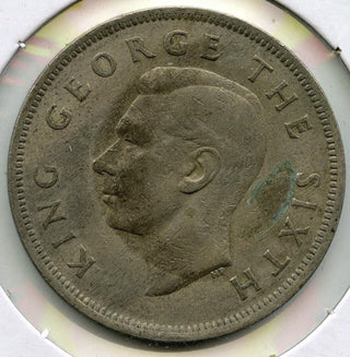 1948 New Zealand Half Crown Coin - King George VI - G585