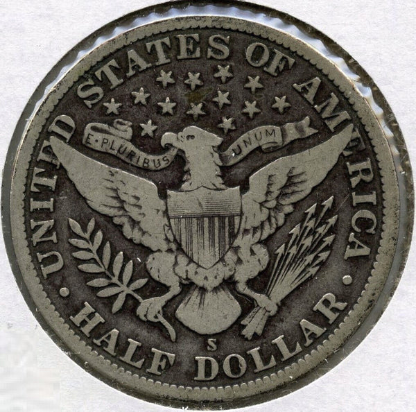 1911-S Barber Silver Half Dollar - San Francisco Mint - A663