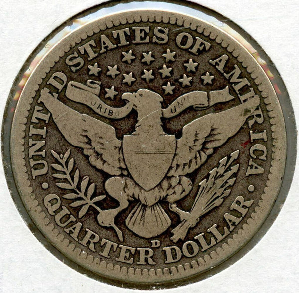 1916-D Barber Silver Quarter - Denver Mint - JL772