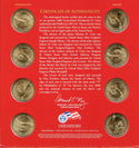 2008 P & D Presidential $1 Coin Uncirculated Set 8 Coins US Mint OGP - JP357