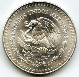 1990 Mexico 1 Onza 999 Silver Plata Pura Coin - Estados Unidos Mexicanos - B545