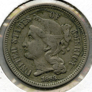 1868 3-Cent Nickel - Three Cents - C401
