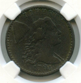 1794 Flowing Hair Cent Penny NGC VF Details Corrsion Certified - BR573