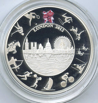 2012 London Olympic Proof Silver Piedfort Coin - Royal Mint - H191