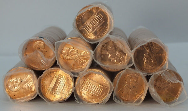 Lot of 10 1998-D Lincoln Memorial Cent 1c Penny Rolls Coins Uncirculated LH137