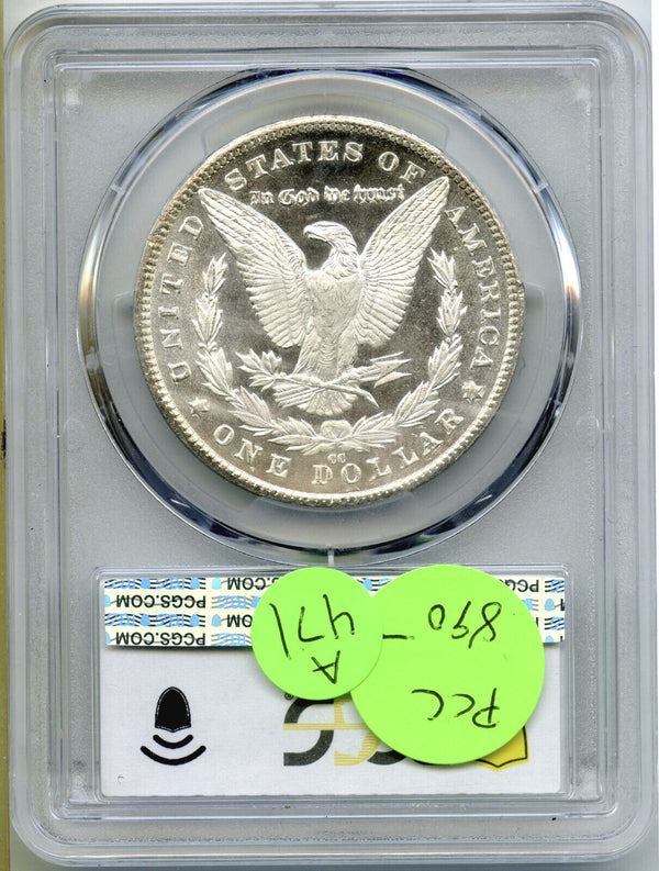 1881-CC Morgan Silver Dollar PCGS MS63 PL Certified - Carson City Mint - A471