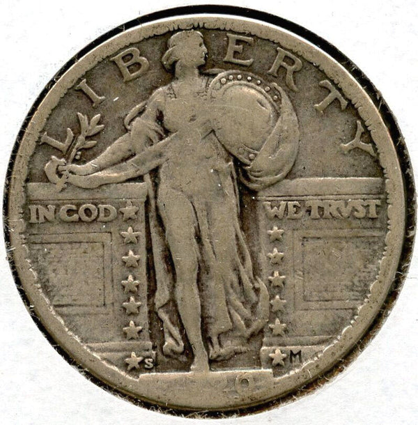 1920-S Standing Liberty Silver Quarter - San Francisco Mint - A180