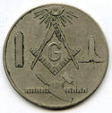 Made A Mason 1953 Token Medal Lodge 812 Freemasonry Freemason Society - A838