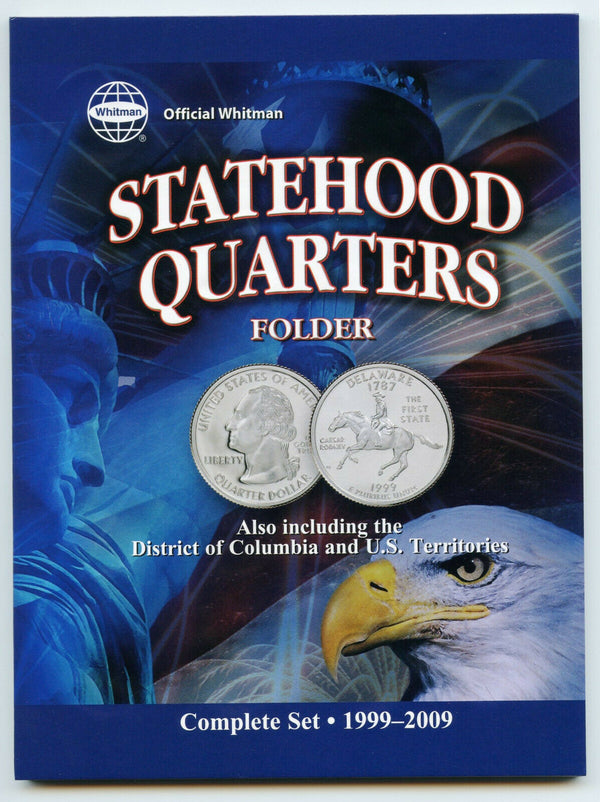 Coin Folder State Quarter 1999 - 2009 Statehood Set DC Territories 8097 Whitman