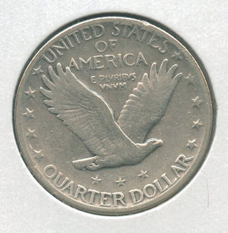 1929-p Silver Standing Liberty Quarter 25c Philadelphia Mint - KR79