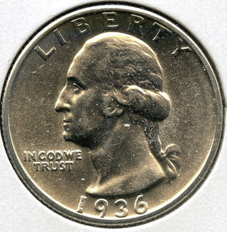 1936 Washington Silver Quarter - Philadelphia Mint - G772