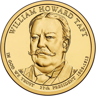 2013-P William Howard Taft Presidential Dollar US Golden $1 Coin Philadelphia
