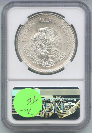 1948 Mexico Cinco Pesos NGC MS64 Certified Silver Mexican Coin- DN363