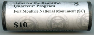 2016-S Fort Moultrie National Park America Beautiful $10 Coin Roll US Mint - A69