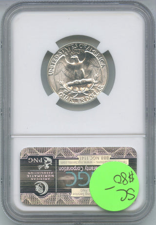 1949 Washington Silver Quarter NGC MS65 Certified - Philadelphia Mint - DM281