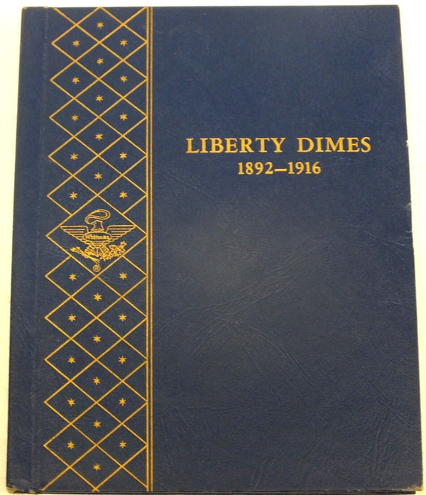 Liberty Dime Vintage Album 1892-1916 # 9412 Folder - DM22