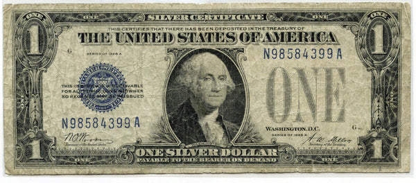 1928-A $1 Silver Certificate - One Dollar Currency Note - United States - A691