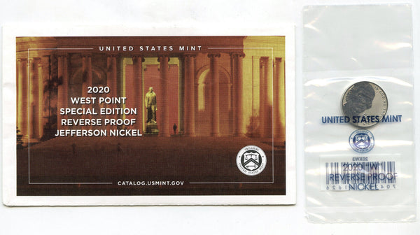 2020 West Point Special Edition Reverse Proof Jefferson Nickel US Mint - A443