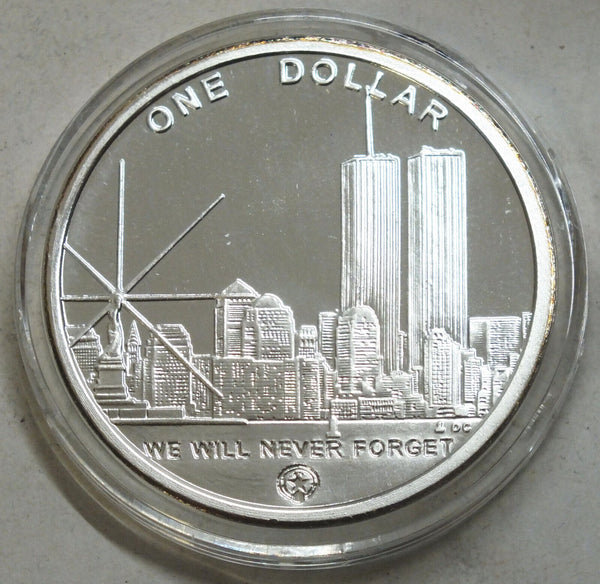 Freedom Tower World Trade Center 9/11 Art Medal Round - A316