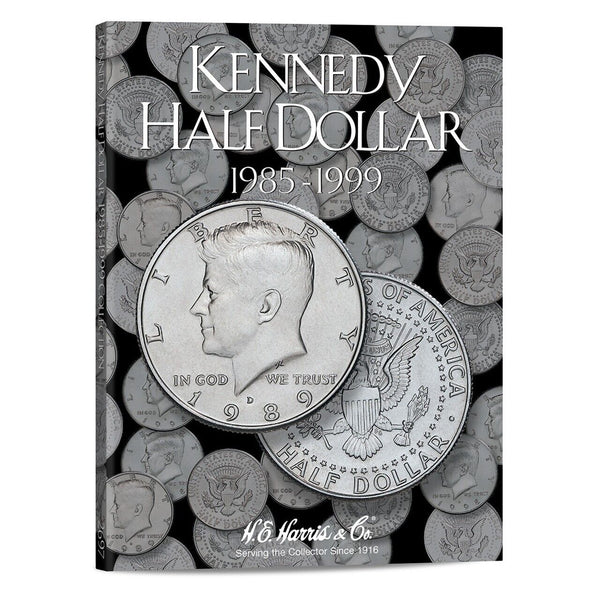 Kennedy Half Dollar 1985 - 1999 Set - Harris Album 2697 Coin Folder - Halves