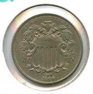 1869 P Shield Nickel 5C CIRC Great Details Philadelphia Mint -ER14