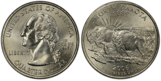 2006-P North Dakota Statehood Quarter 25C Uncirculated Philadelphia mint 077