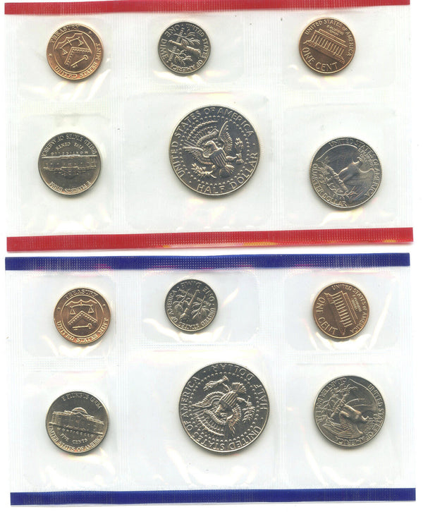 Lot of 10 1987 US Mint Sets 100 Unciruclated BU Coins Mint Sealed P+D DM900