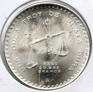 1978 Mexico Type 2 Key Date Onza oz Silver Plata Pura Casa de Moneda -  C861