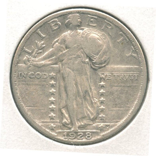 1928 P Standing Liberty Quarter 25C SLQ Philadelphia Mint - ER302